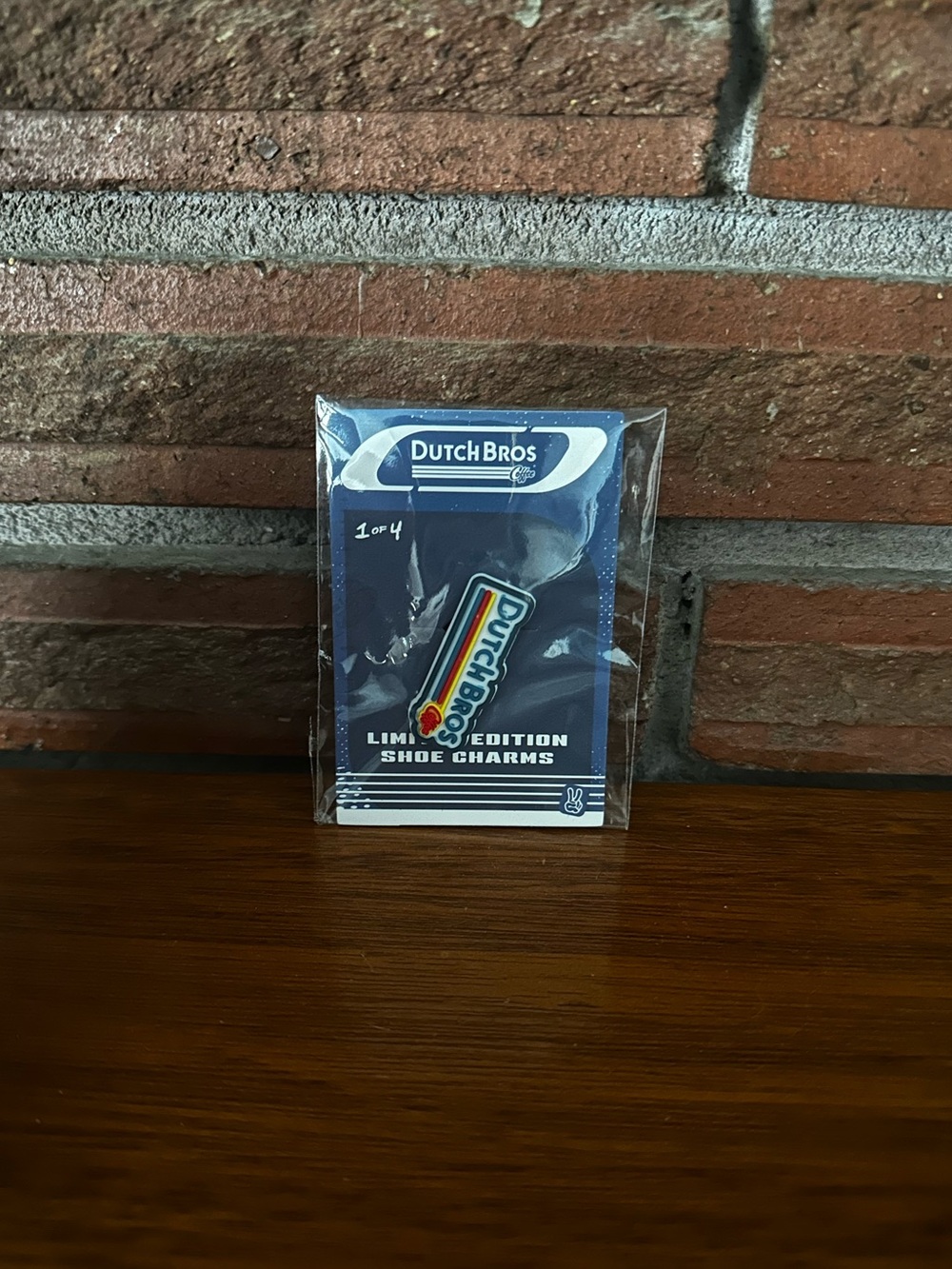 Dutch Bros Limited Edition Shoe Charm, classic logo 1 of 4